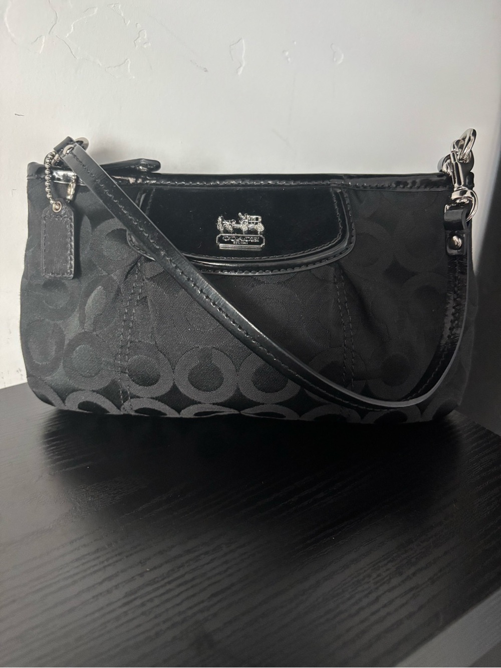 Coach Vintage Y2K-era Madison Op Art Signature small shoulder bag